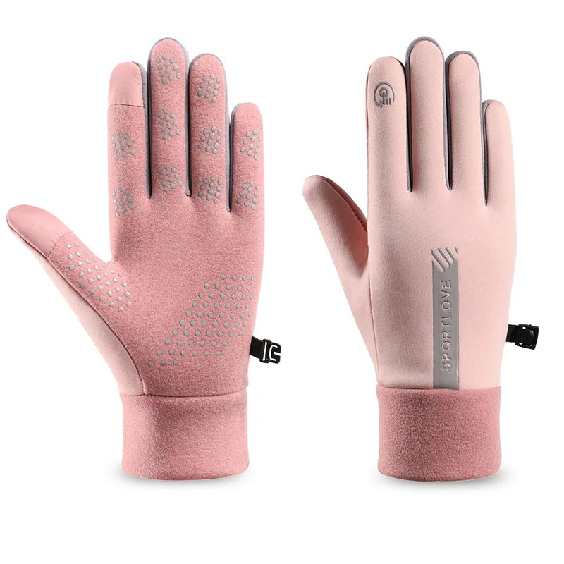 Thermal Winter Cycling Gloves – Waterproof, Windproof, Fleece-Lined Gloves for Men & Women