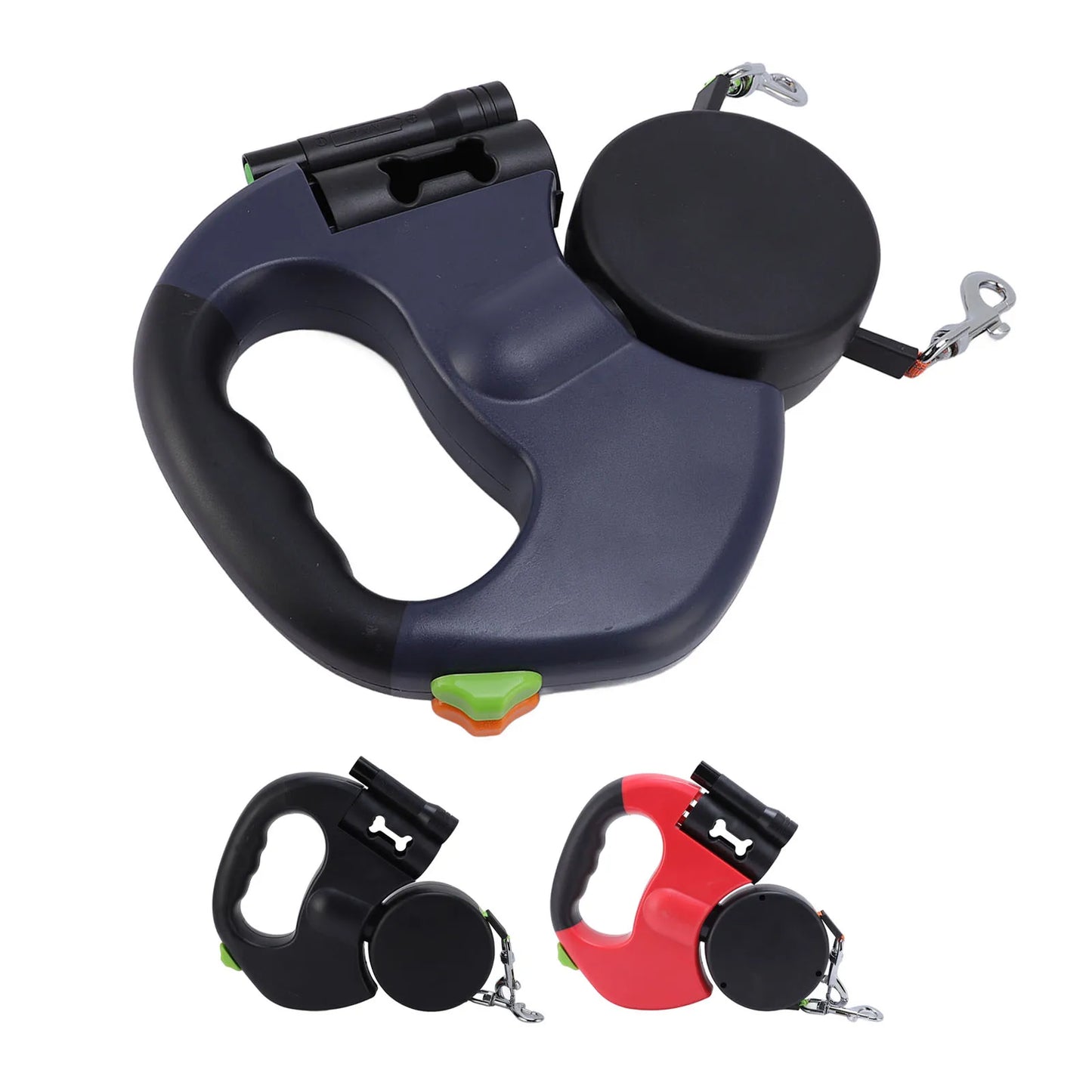 Smart Retractable Dog Leash with LED Light – Durable Automatic Pet Leash with Ergonomic Grip