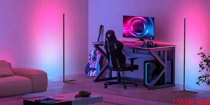 Modern RGB Standing Floor Lamp – Color Changing Light for Bedroom & Living Room