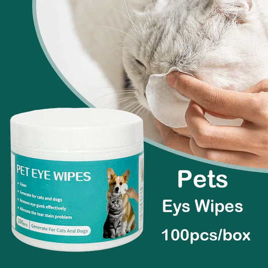 Pet Eye Wipes – Tear Stain Remover & Cleaning Wet Tissues for Cats