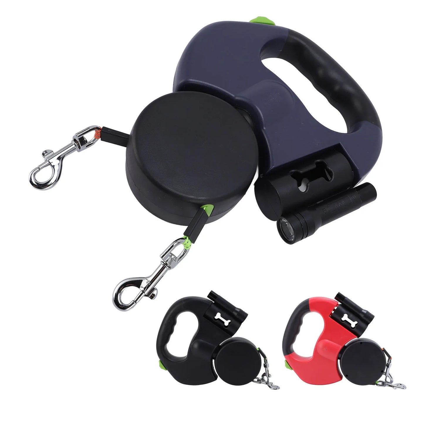 Smart Retractable Dog Leash with LED Light – Durable Automatic Pet Leash with Ergonomic Grip