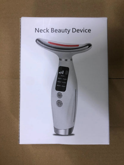 Portable 7-Color LED Light Therapy Face & Neck Massager – Anti-Wrinkle & Skin Tightening