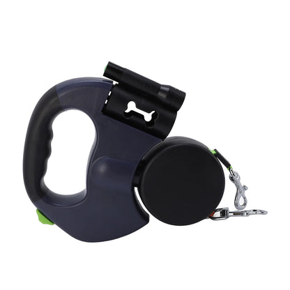 Smart Retractable Dog Leash with LED Light – Durable Automatic Pet Leash with Ergonomic Grip