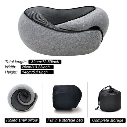 Memory Foam Neck Pillow – U-Shaped Travel Pillow with Cervical Support