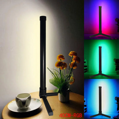 Modern RGB Standing Floor Lamp – Color Changing Light for Bedroom & Living Room