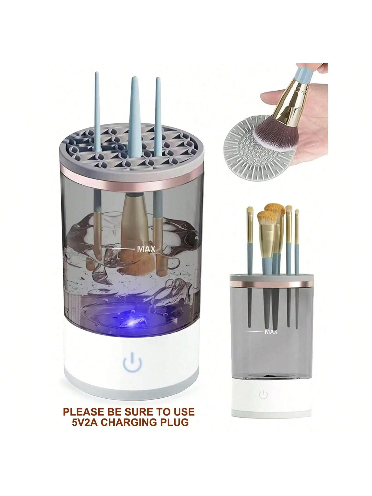 Professional Electric Makeup Brush Cleaner Machine – Quick and Efficient Cleaning for All Cosmetic Brushes