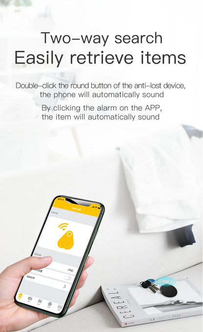 Mini GPS Locator & Bluetooth Anti-Lost Tracker – Wallet, Keys, Pets, and Kids