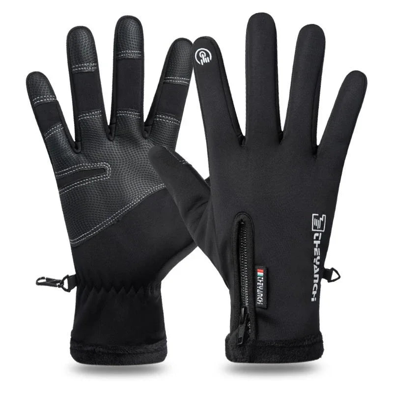 Unisex Winter Waterproof Thermal Touchscreen Gloves for Outdoor Sports