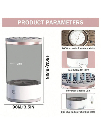 Professional Electric Makeup Brush Cleaner Machine – Quick and Efficient Cleaning for All Cosmetic Brushes