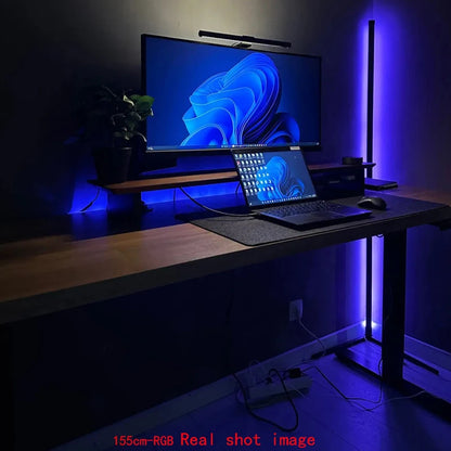 Modern RGB Standing Floor Lamp – Color Changing Light for Bedroom & Living Room