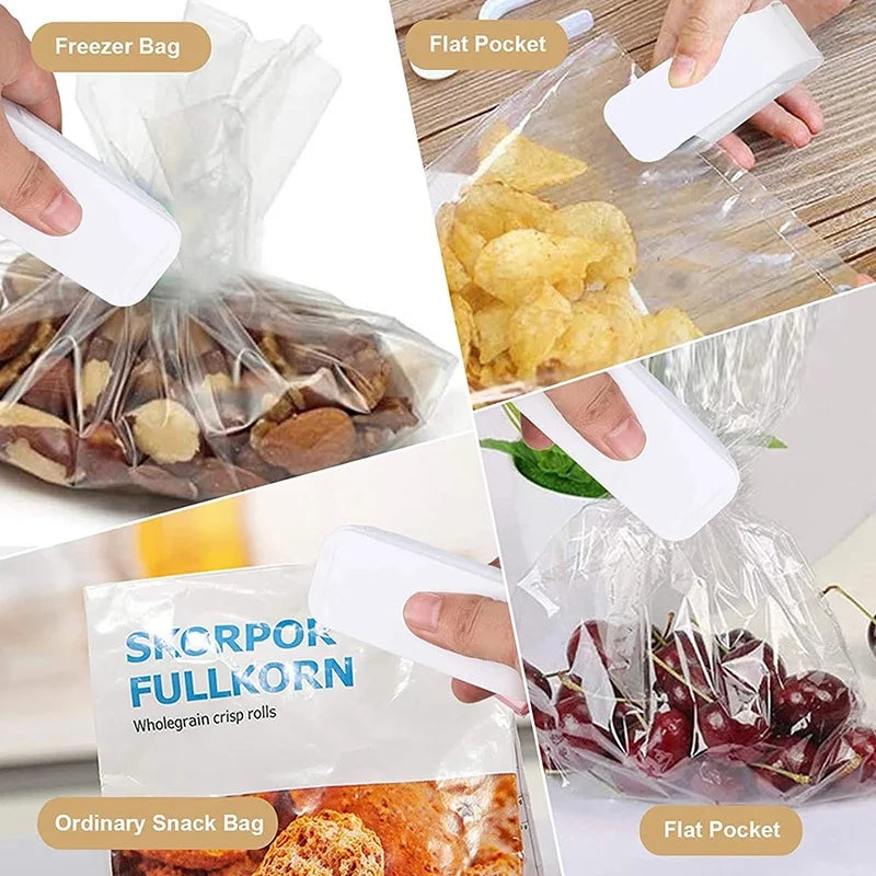 Mini Heat Bag Seal Machine Package Sealer Bags Plastic Food Bag