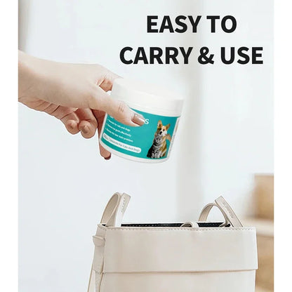 Pet Eye Wipes – Tear Stain Remover & Cleaning Wet Tissues for Cats