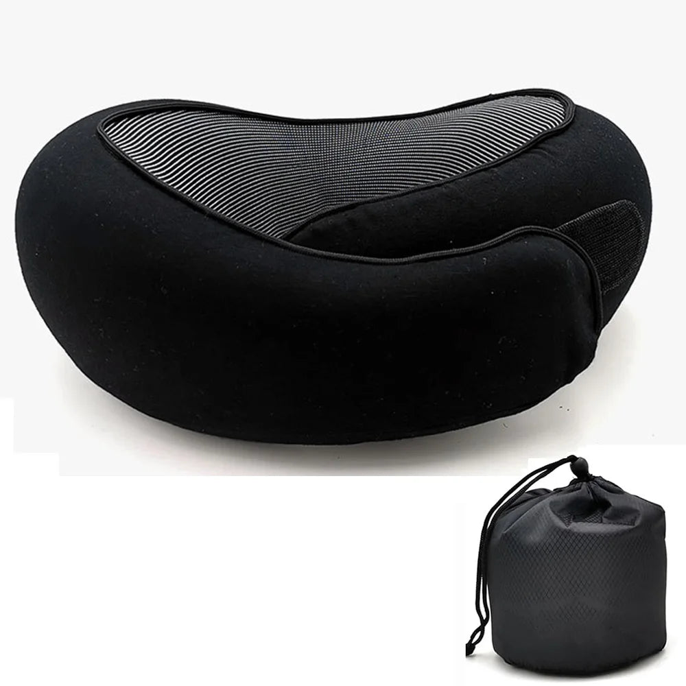 Memory Foam Neck Pillow – U-Shaped Travel Pillow with Cervical Support