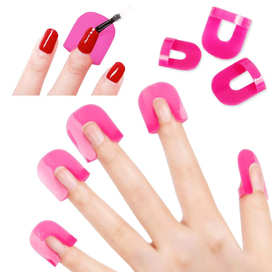 LINMANDA 26pcs Nail Polish Protectors – Finger & Cuticle Guard for Nail Art
