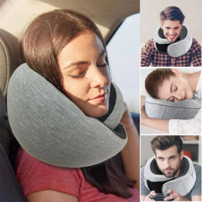 U-Shaped Travel Neck Pillow – Adjustable Memory Foam Pillow for Sleeping, Neck Support, and Portable Travel