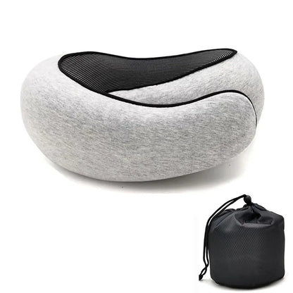 Memory Foam Neck Pillow – U-Shaped Travel Pillow with Cervical Support
