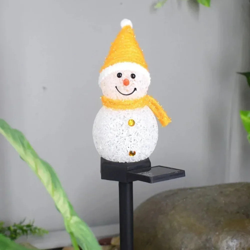LED Snowman Solar Garden Light – Outdoor Christmas Lawn & Pathway Light