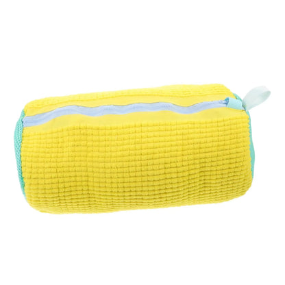 Durable Shoe Washing Bag – Yellow & Blue Zipper Laundry Bag for Sneakers