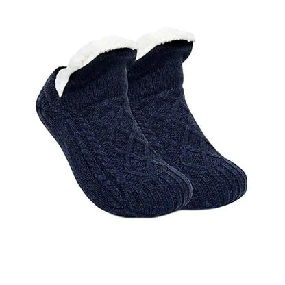 Winter Velvet Home Socks – Thick, Warm, Non-slip for Women & Men